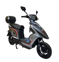 Esta es una motocicleta eléctrica con una gran potencia de 1000 W. Es muy moderna en cuanto a apariencia y color.